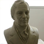Kopf Portrait Statue Büste Skulptur David Ricardo