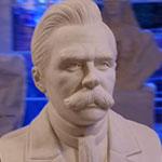 Portrait Büste Statue Skulptur Friedrich Nietzsche