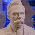 Portrait Büste Statue Skulptur Friedrich Nietzsche