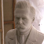 Tonbüste Portrait Büste Statue Skulptur Friedrich Nietzsche