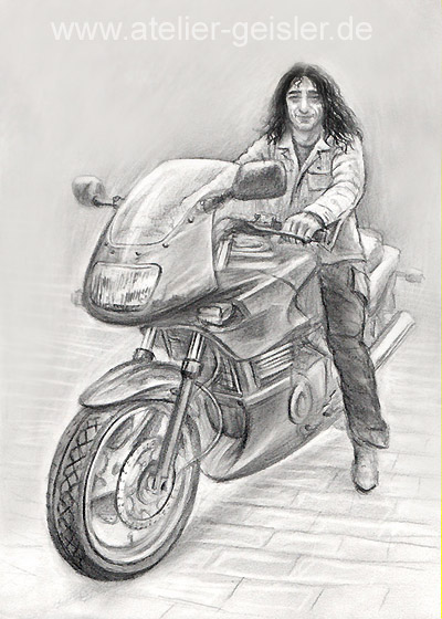 Motorrad Zeichnung