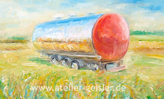 Wasserwagen Gemalt