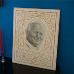 Papst Johannes Paul II Zeichnung, Gemälde